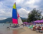Rental catarmaran on Patong Beach