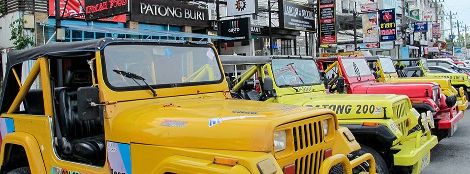 Rental vehicles in Patong, Phuket