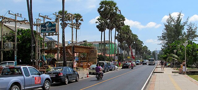 Karon's beach road, Phuket Island